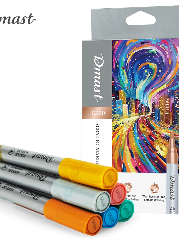 ديلي قلم اكريليك - 2مم - 6 ألوان - EC350