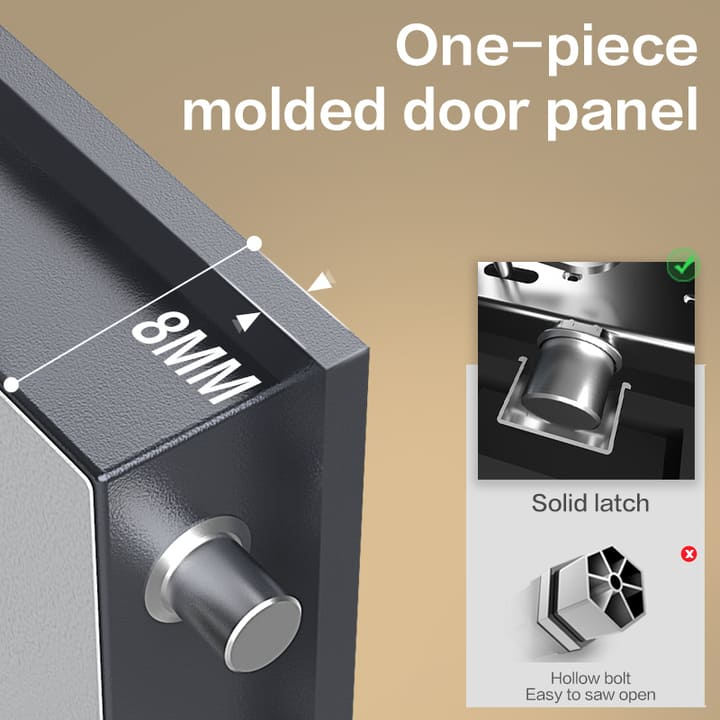 ديلي خزنة معدنية - حماية (أرقام + مفتاح) - 48*32*38 سم - أسود - ET620