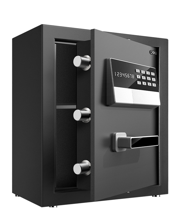 ديلي خزنة معدنية - حماية (أرقام + مفتاح) - 48*32*38 سم - أسود - ET620