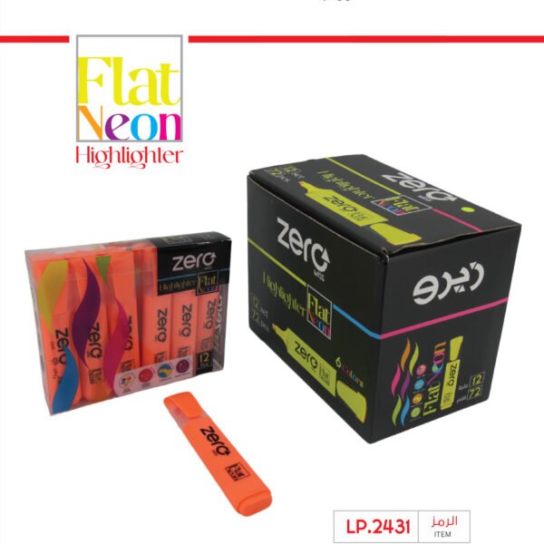 زيرو قلم تأشير -أورانج - zero Highlighter Neon LP.2431