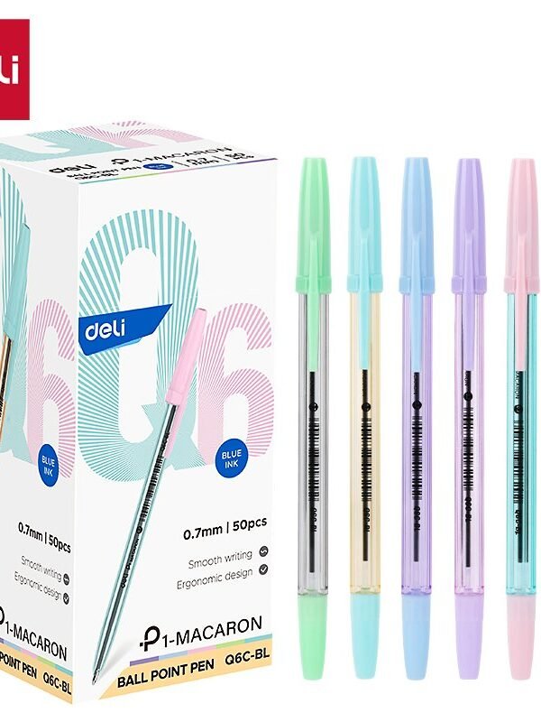 ديلي قلم حبر جاف - بدن ملون 0.7mm - أزرق EQ6C-BL