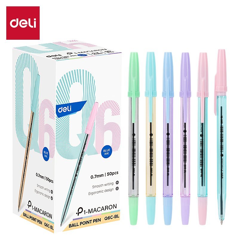 ديلي قلم حبر جاف - بدن ملون 0.7mm - أزرق EQ6C-BL