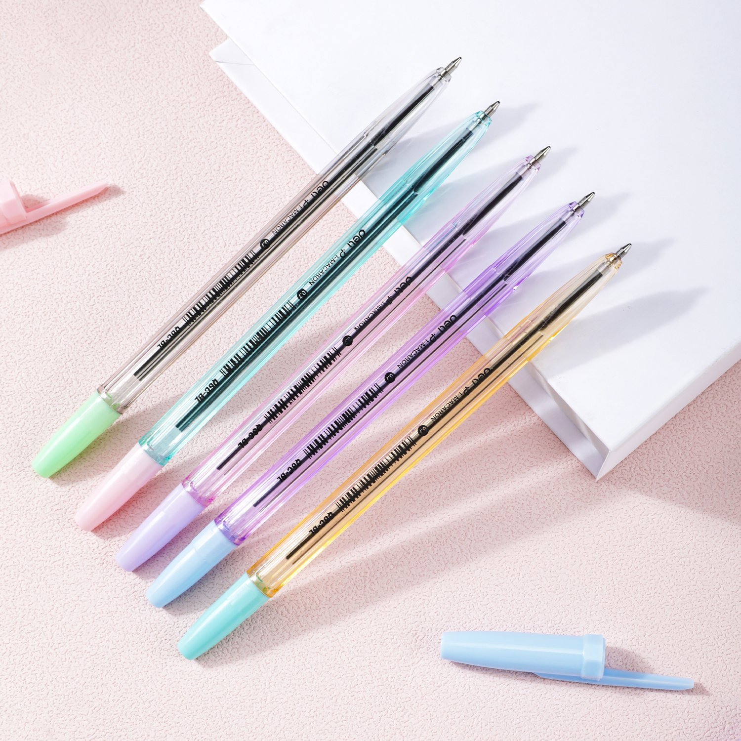 EQ6C-BL (4) ديلي قلم حبر جاف - بدن ملون 0.7mm - أزرق EQ6C-BL