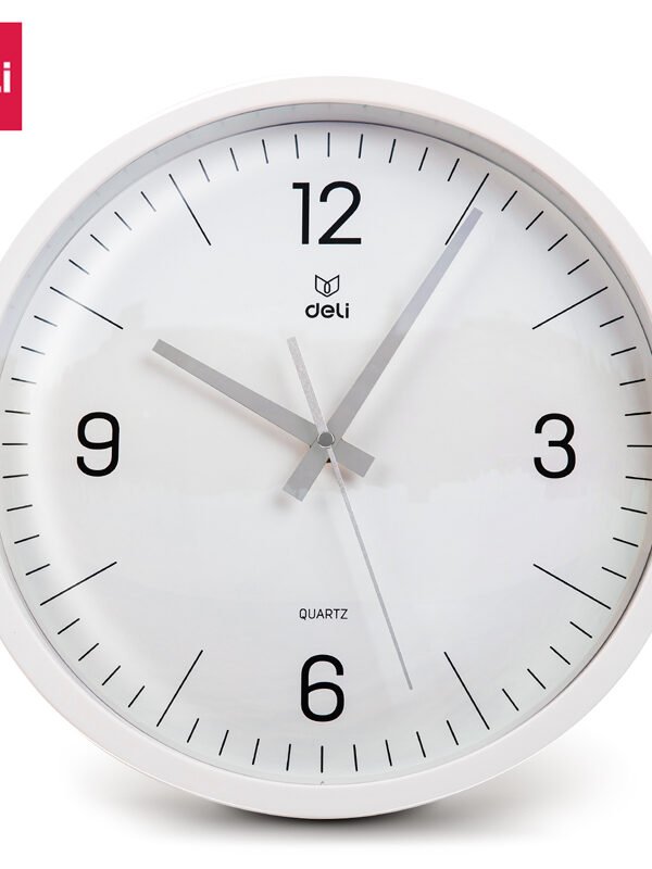9005S-WH (5) ديلي ساعة جدارية - 31 سم - أبيض - 9005S-WH
