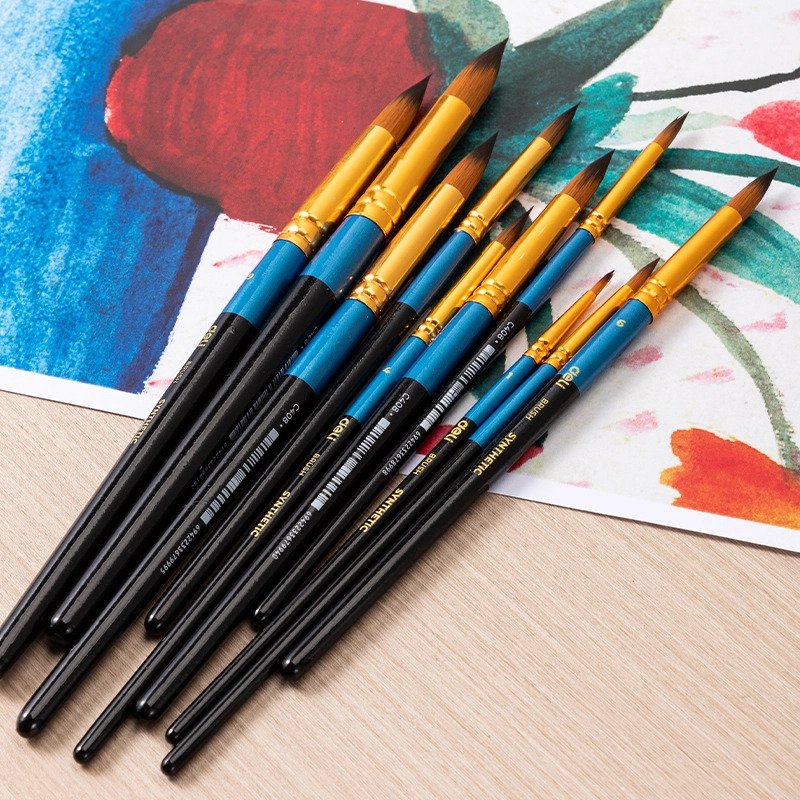 EC408-10 (2) ديلي فرشاة رسم - رأس مبروم - EC408-10