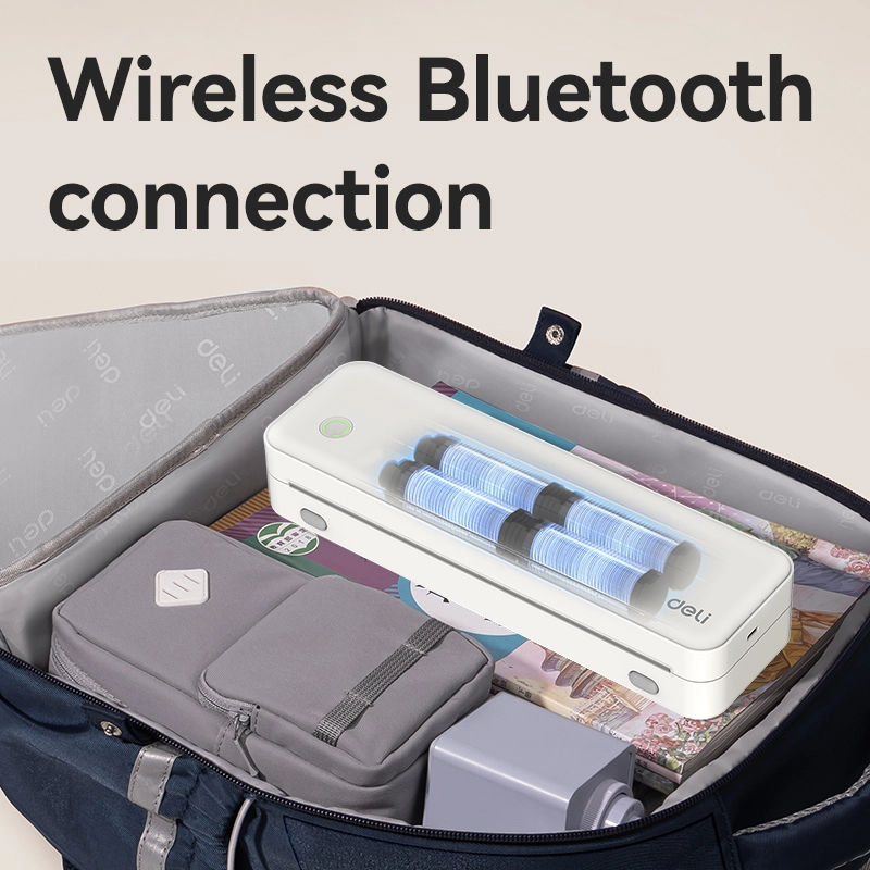 ES331 (2) ديلي طابعة حرارية محمولة A4 - أبيض - 5.1*8*26.56 سم - ES331 - 2.2A