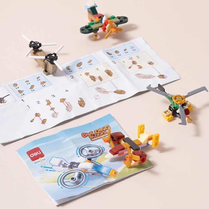 deli-ey031-building-blocks-6 ديلي ليغو مكعبات بناء طائرات - 9 غ - EY031
