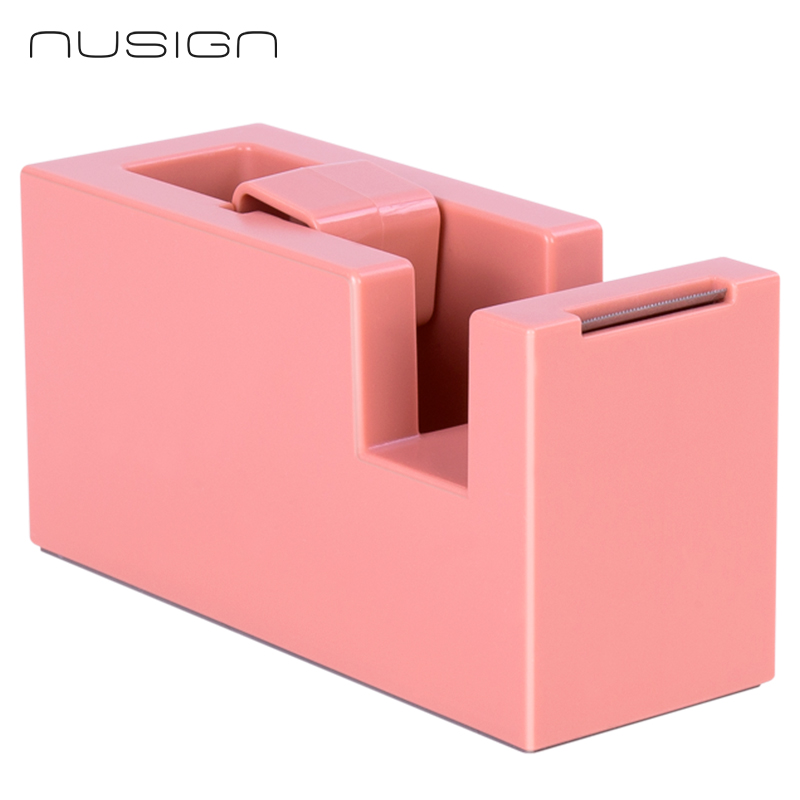 ENS121 PINK (5) ديلي قطاعة قاعدة شريط لاصق مكتبي صغير - 11.4*4.5*5.9 سم - رمادي/أبيض/أخضر/زهر - ENS121