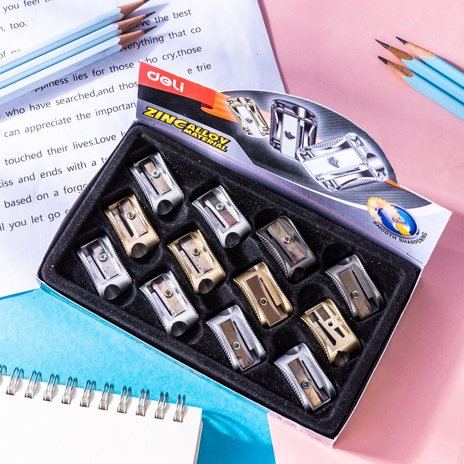 ديلي مبراة معدن - زنك - ألوان ميتاليك - ER01700