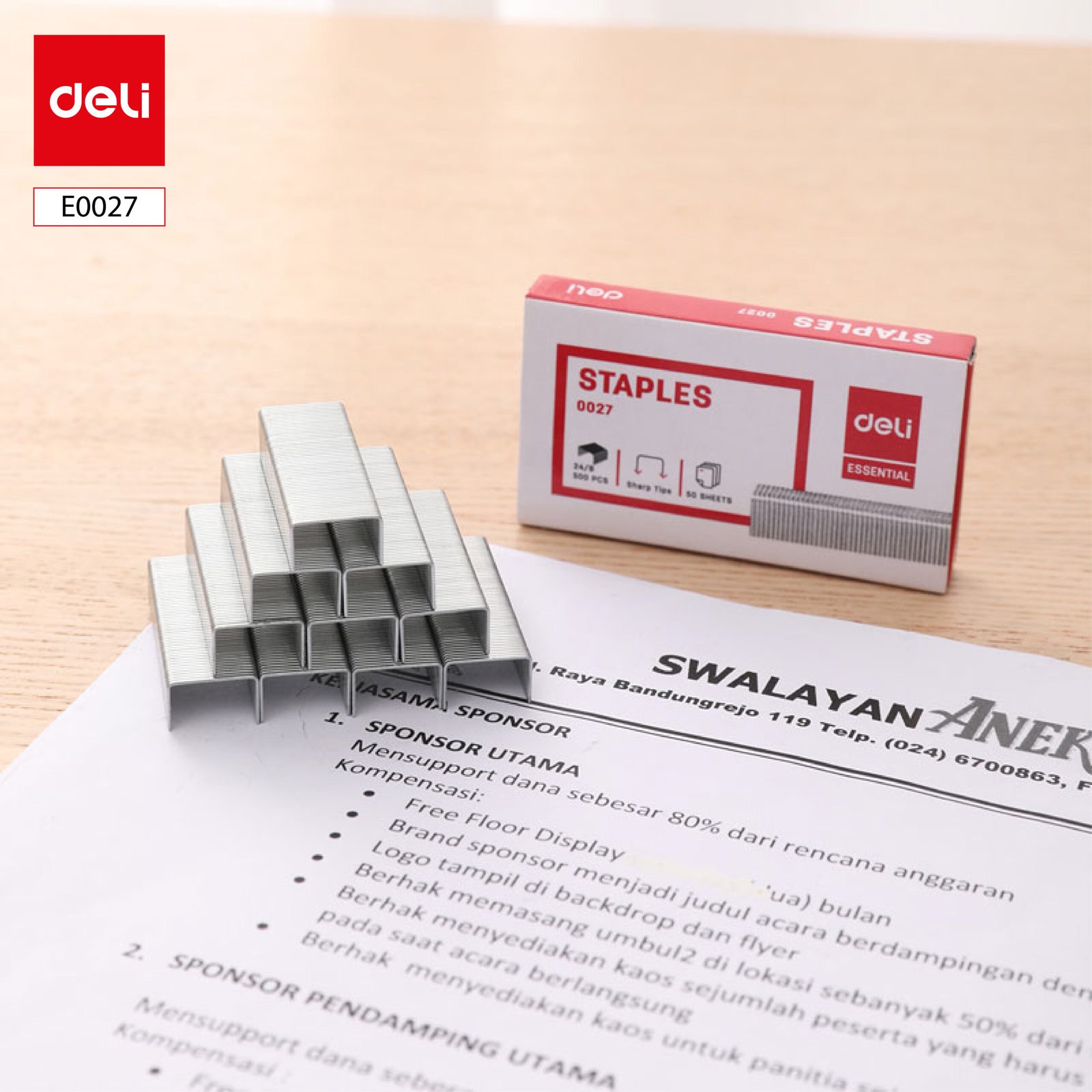 ديلي خرزات معدن فضي - قياس 24/8 E0027