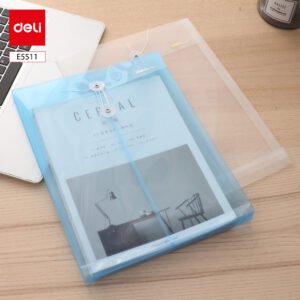 ديلي مصنف كبسة شاقولي - قياس A4 - سماكة 0.16mm - أزرق/شفاف E5511