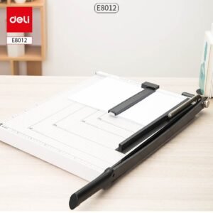 ديلي مقطع ورق سكين معدن - طبلية قياس A3 - مقبض وقفل حماية - أبيض - E8012