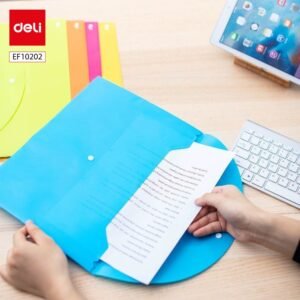 ديلي مصنف كبسة - قياس A4 - ألوان نيون (أزرق/ أحمر/ أخضر/ أصفر/ برتقالي) EF10202