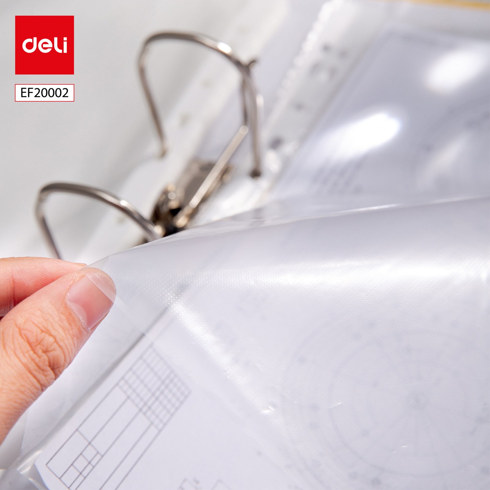 ديلي مصنف مثقب - قياس A4 - سماكة μm35 - شفاف EF20002