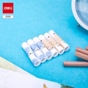 ديلي غطاء قلم رصاص - 45*13مم - 6 قطع - ألوان مختلفة - E0509