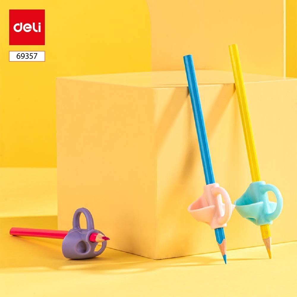 69357-0 ديلي مقبض قلم رصاص للأطفال - كرت 3 قطع - أزرق - E69357