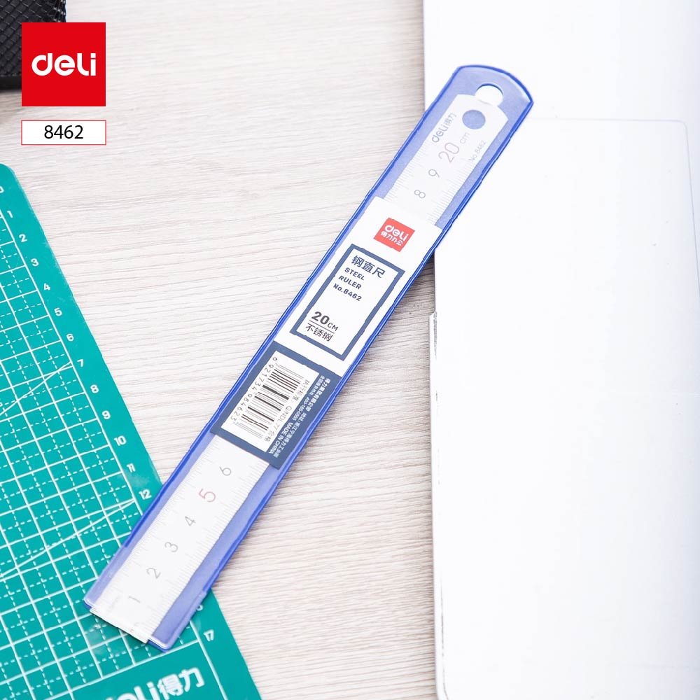 ديلي مسطرة معدن - قياس 20 سم - فضي - E8462