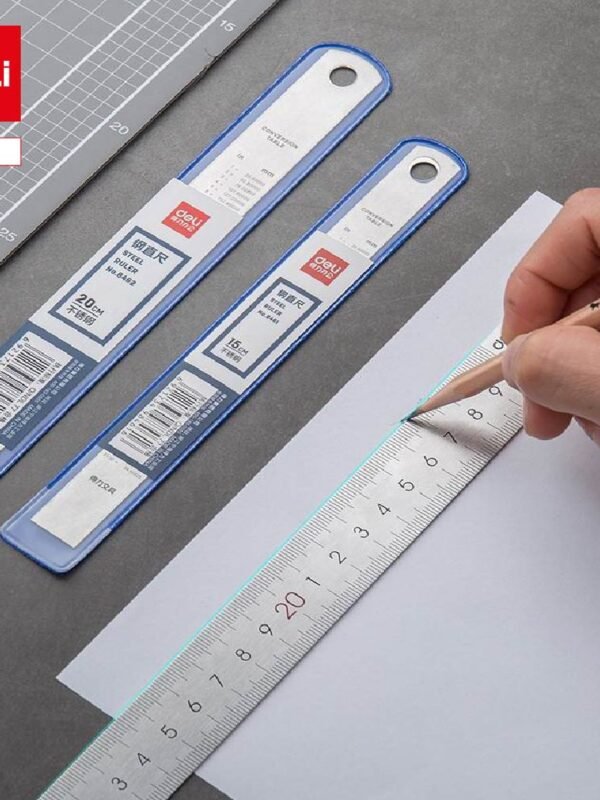 ديلي مسطرة معدن - قياس 30 سم - فضي - E8463