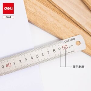 ديلي مسطرة معدن - قياس 50 سم - فضي - E8464