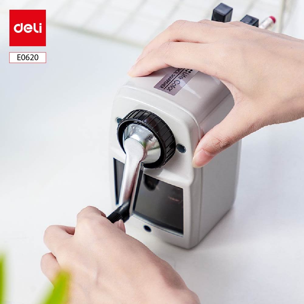 ديلي مبرأة مانويل معدنية - درج خزان - قياس125*73*132 مم - ألوان مختلفة - E0620