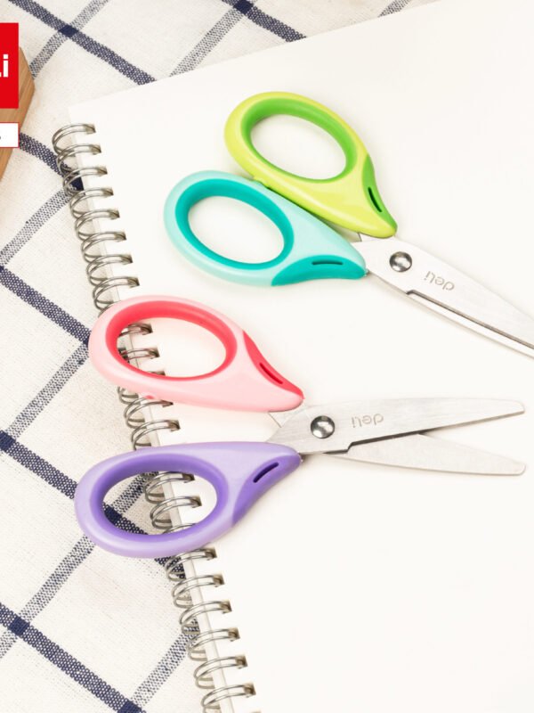 E6068-0 ديلي مقص معدن مدرسي للأطفال - 11.5 سم - ألوان مختلفة E6068