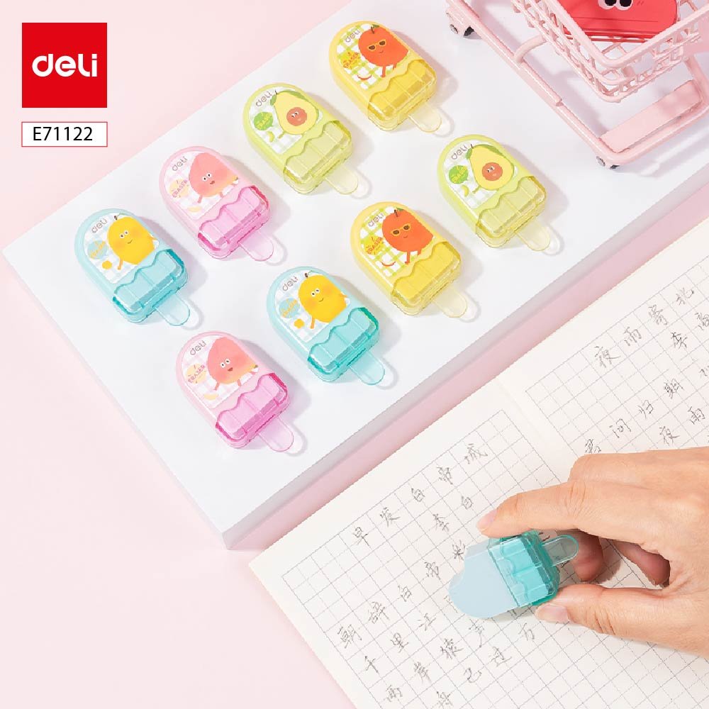 E71122 ديلي ممحاة - قياس 60*30*15 مم - ألوان مختلفة - E71122