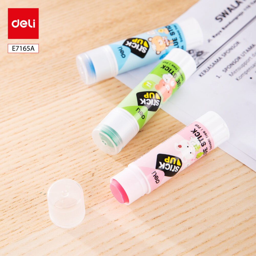 ديلي أصبع صمغ جاف - 8غ - رسومات أطفال - 3 ألوان مختلفة E7165A