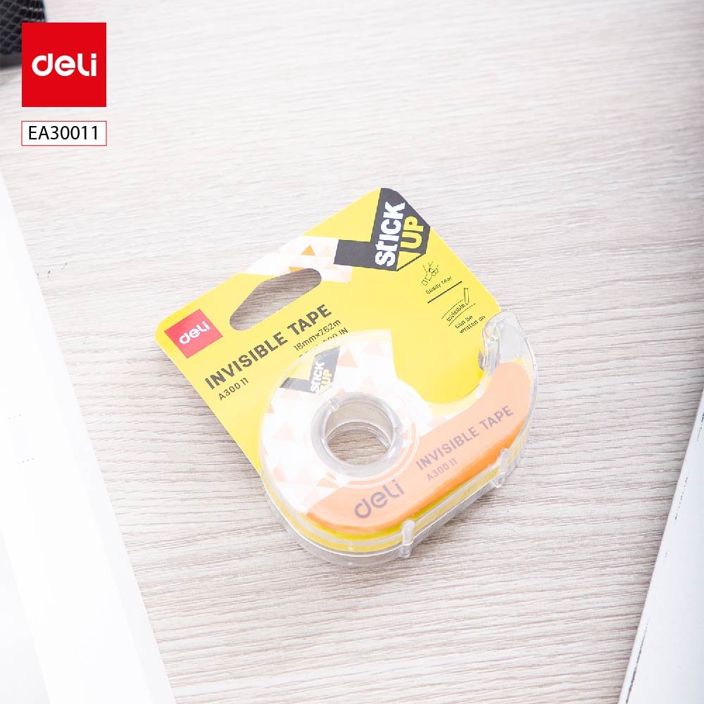 ديلي بكرة شريط لاصق - شفاف - 8 يارد - عرض 18 مم - مع قاعدة مكتبية للتحكم والقطع - كلك EA30011