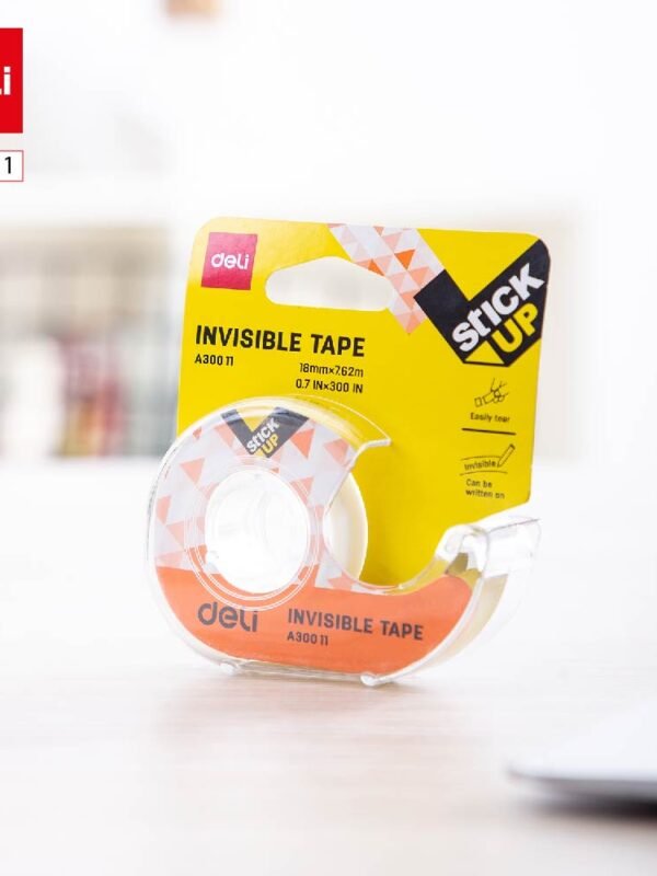 EA30011 ديلي بكرة شريط لاصق - شفاف - 8 يارد - عرض 18 مم - مع قاعدة مكتبية للتحكم والقطع - كلك EA30011