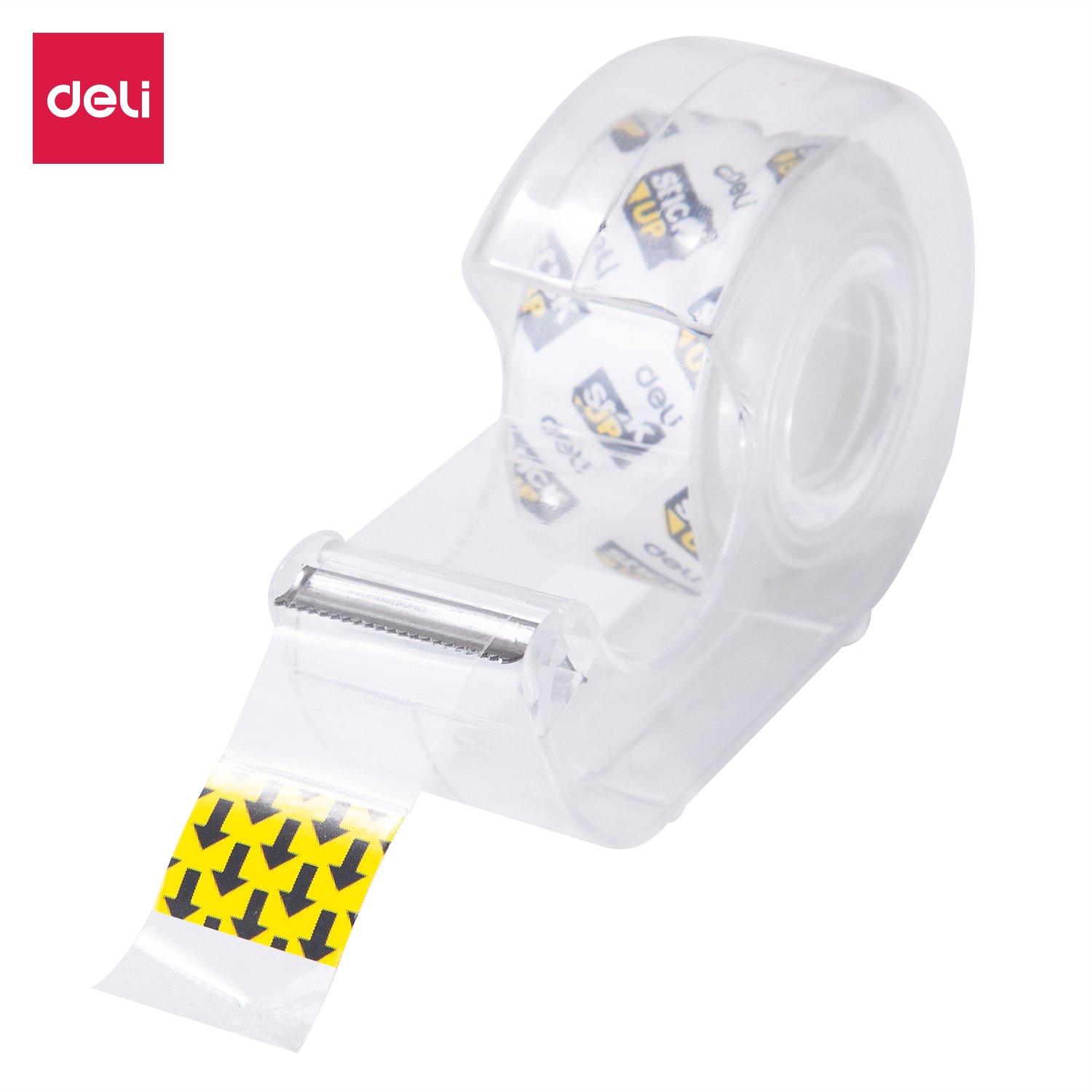 ديلي بكرة شريط لاصق - شفاف - 8 يارد - عرض 18 مم - مع قاعدة مكتبية للتحكم والقطع - شفاف EA30211