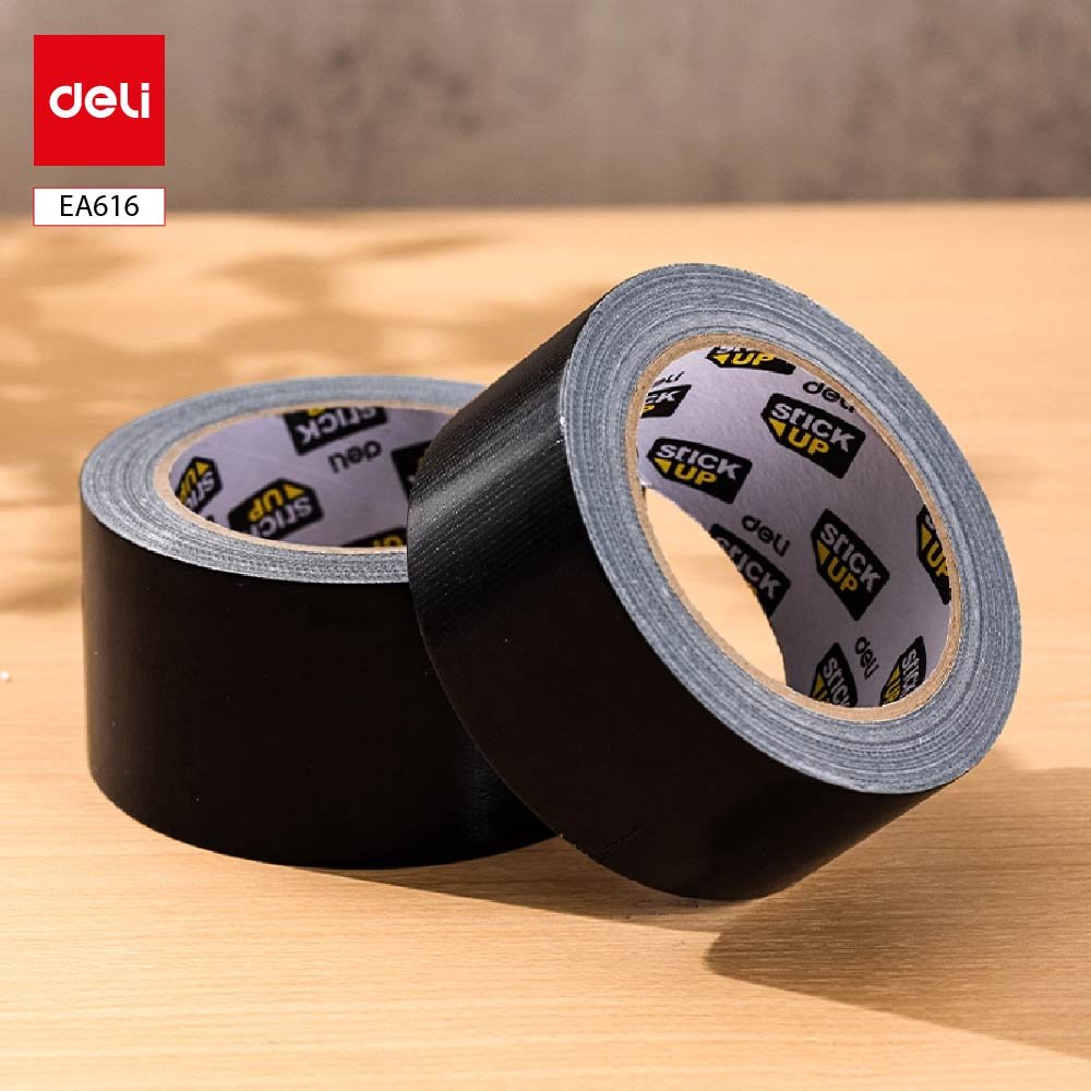 EA616-0 ديلي بكرة شريط لاصق 20 متر - قماش - عرض 48 مم - أسود EA616