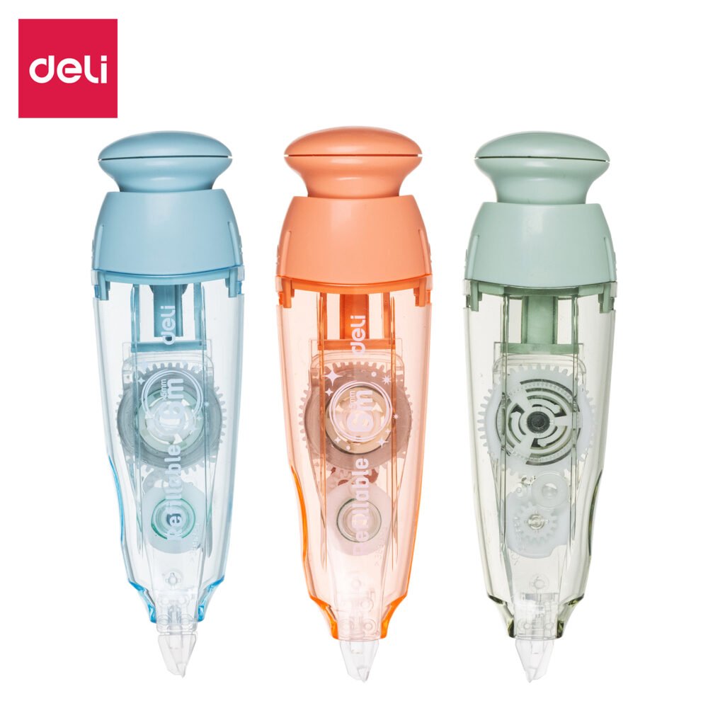 EH363-1 ديلي شريط تصحيح 5مم*6م - رأس كباس - بكرة شريط إضافية قابلة للتبديل - شفاف ملون EH363