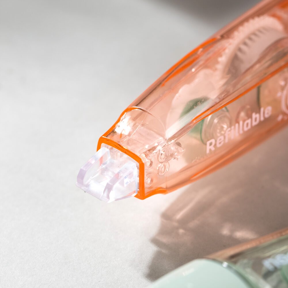 EH363-4 ديلي شريط تصحيح 5مم*6م - رأس كباس - بكرة شريط إضافية قابلة للتبديل - شفاف ملون EH363