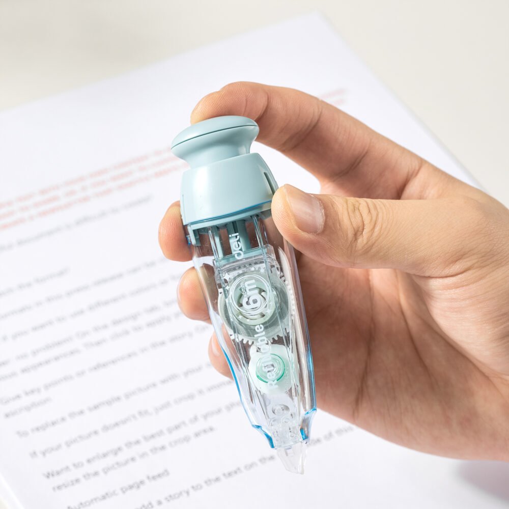 EH363-5 ديلي شريط تصحيح 5مم*6م - رأس كباس - بكرة شريط إضافية قابلة للتبديل - شفاف ملون EH363